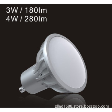 3W/4W Plastic Casing GU10 LED Spotlamp